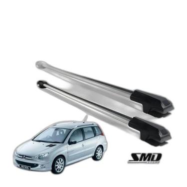 Imagem de Rack Travessa Teto Peugeot 206 E 207 Sw Wagon Escapade Prata - SMD