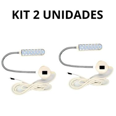 Imagem de Luminária 20 Lâmpada Led Negra Neon Cabo Flexível Costura 2