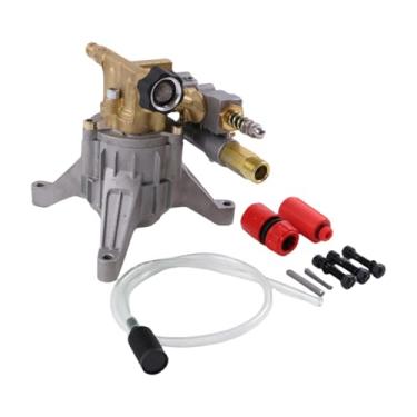 Imagem de HIKIBEX Kit de bomba de lavadora de pressão de came axial vertical de eixo de 7/20.3 cm 90027 com ferragens e tubo de sifão, 2600-3400PSI, 2,5GPM