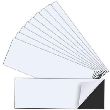 Imagem de Adesivos magnéticos para para-choque, pacote com 10 unidades, 12x4 cm 