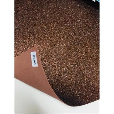 Imagem de Eva glitter marrom BRW 40X60cm
