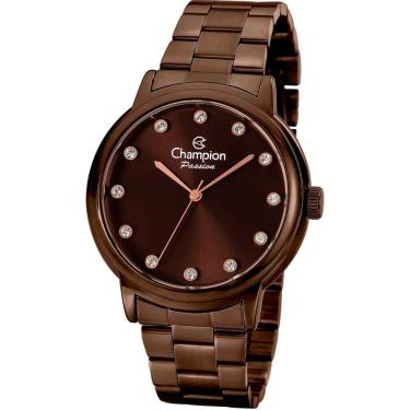 Imagem de Relógio CHAMPION feminino analógico marrom CN29874R