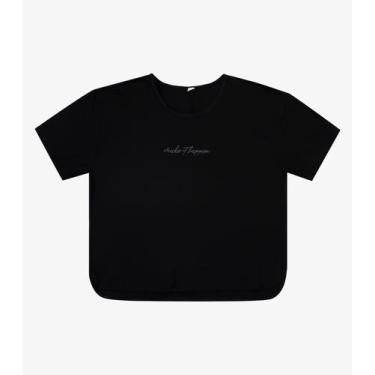 Imagem de Blusa Mullet Feminina Rovitex Preto, M, Preto