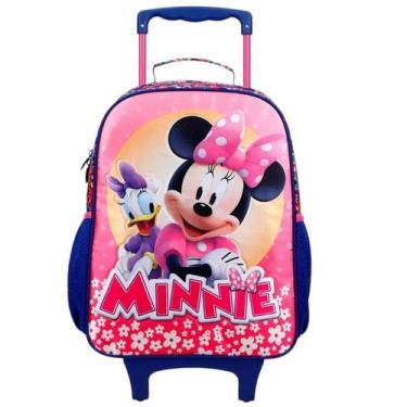Imagem de Mochila Escolar Infantil com Rodinha Alça Costas da Minnie Tam G - xer