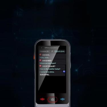 Imagem de Karlak IFlytek Tradutor Multilíngue Dispositivo Intérprete de Voz Portátil, 14 Idiomas Chinês Desligado Simplificado, 3.1 Tela IPS, WiFi/Hotspot, 5-7 Horas Tempo de Trabalho Contínuo,