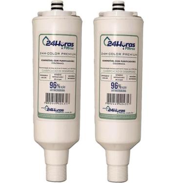 Imagem de Kit 2 Filtro Refil Compatível Purificador Colormaq Premium - 24 Horas 