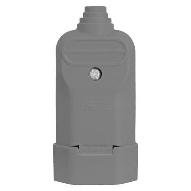 Imagem de Tomada Plug Fêmea Prensa Cabo 2 Pinos Finos 10A Preto