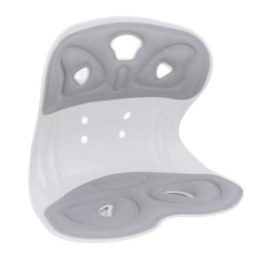 Imagem de Asixxsix Apoio ergonômico inferior das costas, Corretor de postura para mulheres homens, Cadeira de apoio respirável e lombar macia para Home Office Mesa Cadeira assento piso (Cinza)