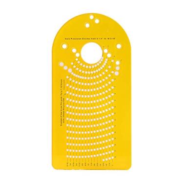 Imagem de Kavolet Gabarito de corte circular modelo 200J 200 para ferramentas de roteador de mergulho, gabarito circular de roteador, amarelo