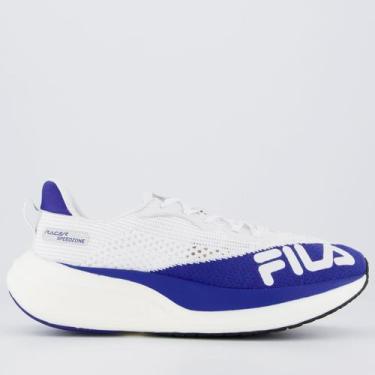 Imagem de Tênis Fila Racer Speedzone Feminino Branco e Azul, 37