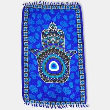 Imagem de Canga e Saída de Praia Poliéster Mão de Fátima Olho Grego - Sarat Moda