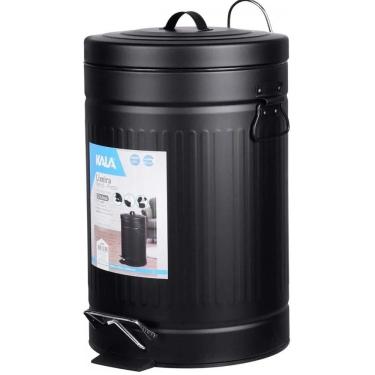 Imagem de Lixeira Retro Preta 12 Litros Kala - 246203