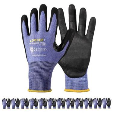 Imagem de Luvas de trabalho de segurança LOCCEF Cut Resistant Level 5/A4 Blue XX