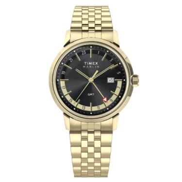 Imagem de Relógio Timex Marlin Quartz GMT TW2Y47700 Dourado