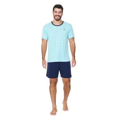 Imagem de Pijama Masculino Curto Poliamida Listrado Vd Pantano - 268013