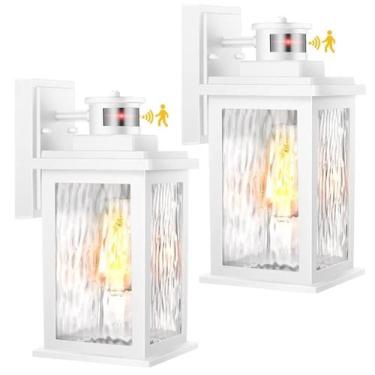 Imagem de Lanterna de parede externa VIANIS Motion Sensor White, pacote com 2
