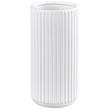 Imagem de Vaso de flores de cerâmica TIMEFOTO para capim-dos-pampas 20cm branco