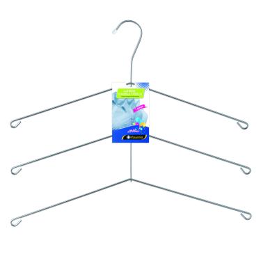 Imagem de Cabide para Camisa Triplo Camiseiro Cromado Organização Roupa Armário