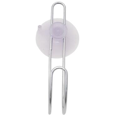 Imagem de Porta Toalha Gancho Pano de Prato Toalheiro Cromado com Ventosa Box Sem Furo