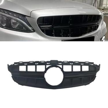 Imagem de Kit de carroceria de grade decorativa para para-choques de carro Grade de para-choque frontal compatível com peça externa C-Class W205 2015-2018