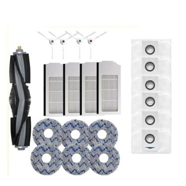 Imagem de Accessories Compatible With Ecovacs Deebot X1 OMNI Turbo / T10 OMNI Turbo/Yeedi KK Dust Bags Hepa Filter Main Side Brush Mop Cloth Parts(21pcs)