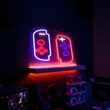 Imagem de Neonawall Game Pad Neon Sign for Wall Decor Light Up Letters Business Led Sign Gamer Birthday Party Gifts Led Decorative Night Signs Game Room Decorations Birthday Party Signs for Boys’ Home Bedroom
