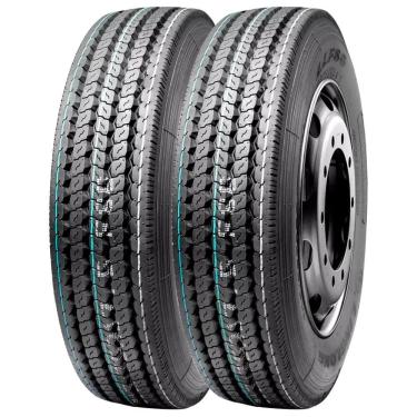 Imagem de Kit 2 Pneu Aro 17.5 215/75R17.5 Linglong LLF86 Liso 16 Lonas