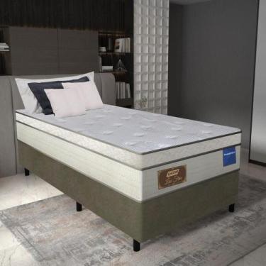 Imagem de Cama Box Conjugado Solteiro Com Colchão 88x73x188 Lux Firm Gazin Cr353
