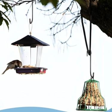 Imagem de Conjunto de 2 ganchos para plantas ao ar livre montados na parede para varanda e jardim, cercas externas, vasos de plantas, decoração sem pregos para quintais, acessórios de jardim, armazenamento