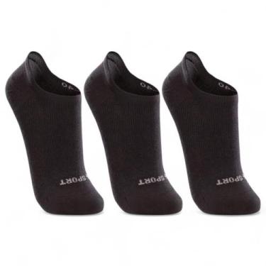 Imagem de Kit meia invisivel lupo ref:03170-089, Preto, 41/4