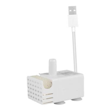 Imagem de IEUDNS Bomba de aquário 130L/H Mini USB Bomba de fonte pequena portátil Cabo de 150 cm para mini lago Piscina Fonte hidropônica interna e externa, Conjunto de Filtros Laterais