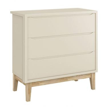 Imagem de Cômoda Gaveteiro Classic New Areia Fosco Com Natural - Moveisaqui