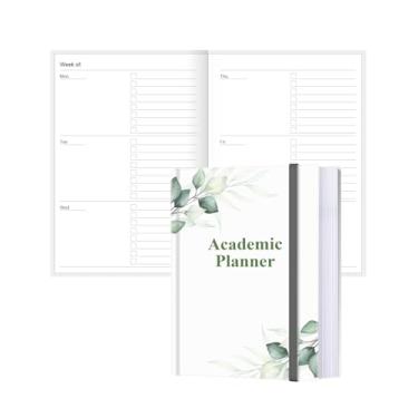 Imagem de Agenda acadêmica para 2025, 2026 ou a qualquer momento – Agenda A5 semanal sem data para estudantes de ensino doméstico, ensino médio, faculdade e enfermagem, 200 páginas, 14,7 cm x 21,6 cm, folha