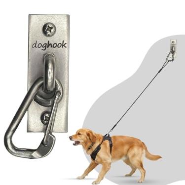 Imagem de Doghook Easy Clip 1 - Dog Leash Hook - Hooks for Wall - Hanger for Leashes - Safety Pet Holder - Metal Dogleash Holders - Wood Mount - Mounted Hangers for Pets