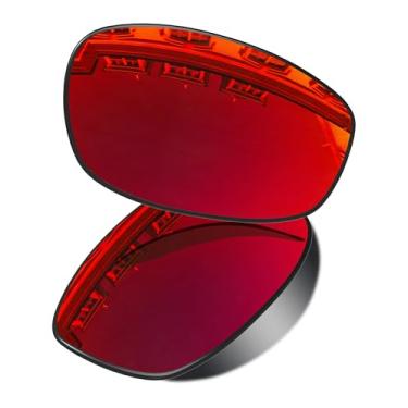 Imagem de Vonxyz Substituição para óculos de sol Oakley Juliet – Várias opções, Ruby Mirrorcoat Polarized, 0