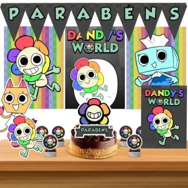 Imagem de Kit só um bolinho decoração Dandy's World Aniversário festa em casa, t