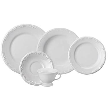 Imagem de Porcelana Schmidt Serviço de Jantar e Chá 20 peças Relevo Pomerode Branco