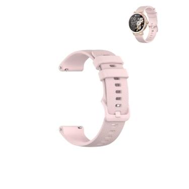 Imagem de WUNIAK Compatível com relógios inteligentes Keeponfit DR05, pulseiras de substituição de silicone macio à prova d'água para Keeponfit DR05. Rosa