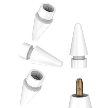 Imagem de Caneta para Apple Pencil Tip para iPad Pro Generation (embalagem com 4) 1ª 2ª geração de acessórios de substituição Adaptador fino Stylu First Cable Nib Ipencil Second para iPhone Notável Punta