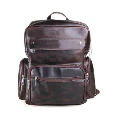 Imagem de Mochila de Couro Executiva Impermeável Masculino Rafarillo-Masculino