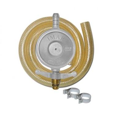 Imagem de Kit Registro Regulador de Gás com Mangueira  e 2 Abraçadeiras Arim