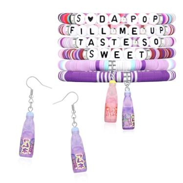 Imagem de IDesign Pulseira de refrigerante, festa de aniversário, amizade, presente para fãs, decoração de Halloween, One Size, Argila de polímero, argila de polímero