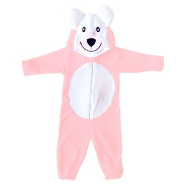 Imagem de Macacão Pijama Bebê Plush Tamanho 1 ao 3 Urso Hannys Baby