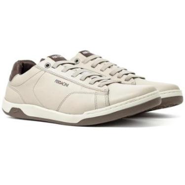 Imagem de Sapatênis Masculino Ferracini 24h Couro Lexus Elástico Conforto Resistente 7053-267-Masculino