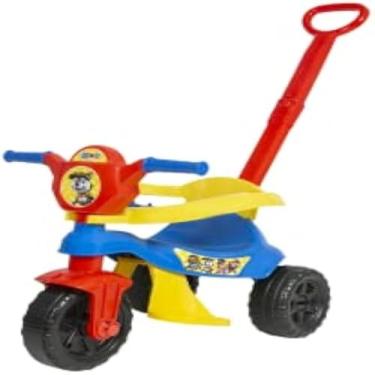 Imagem de Triciclo infantil, passeio seguro e divertido, tres rodas, pedais, design moderno, leve.