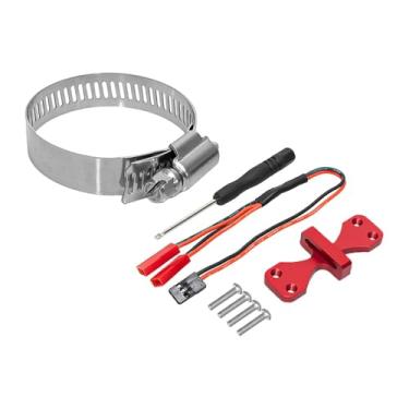 Imagem de simhoa Base de ventoinha para motor RC, dissipador de calor ajustável, substitui componentes de dissipação de calor para motores RC (modelo 4284), Vermelho