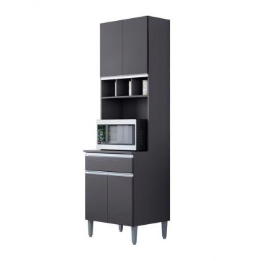 Imagem de Paneleiro Duplo 4 Portas 61 Cm Andreia Cinza Reajl Cinza