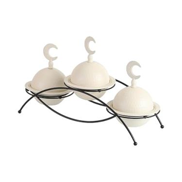 Imagem de Fxzqgnh Travessa com Tampa, Prato de Sobremesa para Aperitivos, Doces E Nozes.