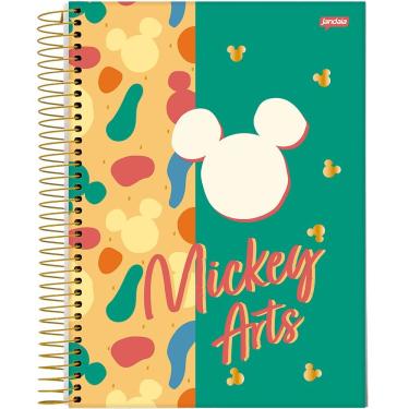 Imagem de Caderno Universitário Capa Dura 1 Matéria 80f Mickey Arts Jandaia Estampa 1