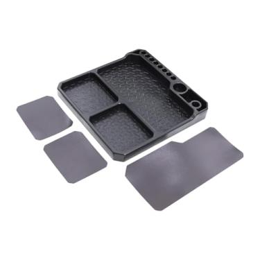 Imagem de Fenteer Bandeja de Silicone Macia para Parafusos E Ferramentas de Modelismo RC, com Folhas Organizadoras para Peças em Escala 1/12.